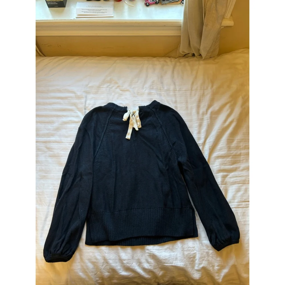 Anthropologie Emily Puff-Sleeved Sweater